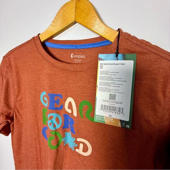 NEW Cotopaxi Kids Brick Red Graphic Tee | L - Picture 3 of 4